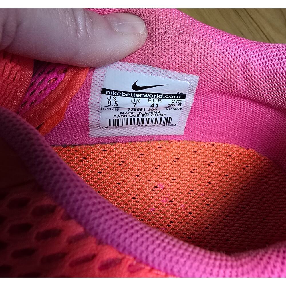 2015 Women's Nike Air Max 90 Ultra Breathe Bright Crimson Size 9.5 Used Rare - Picture 8 of 8